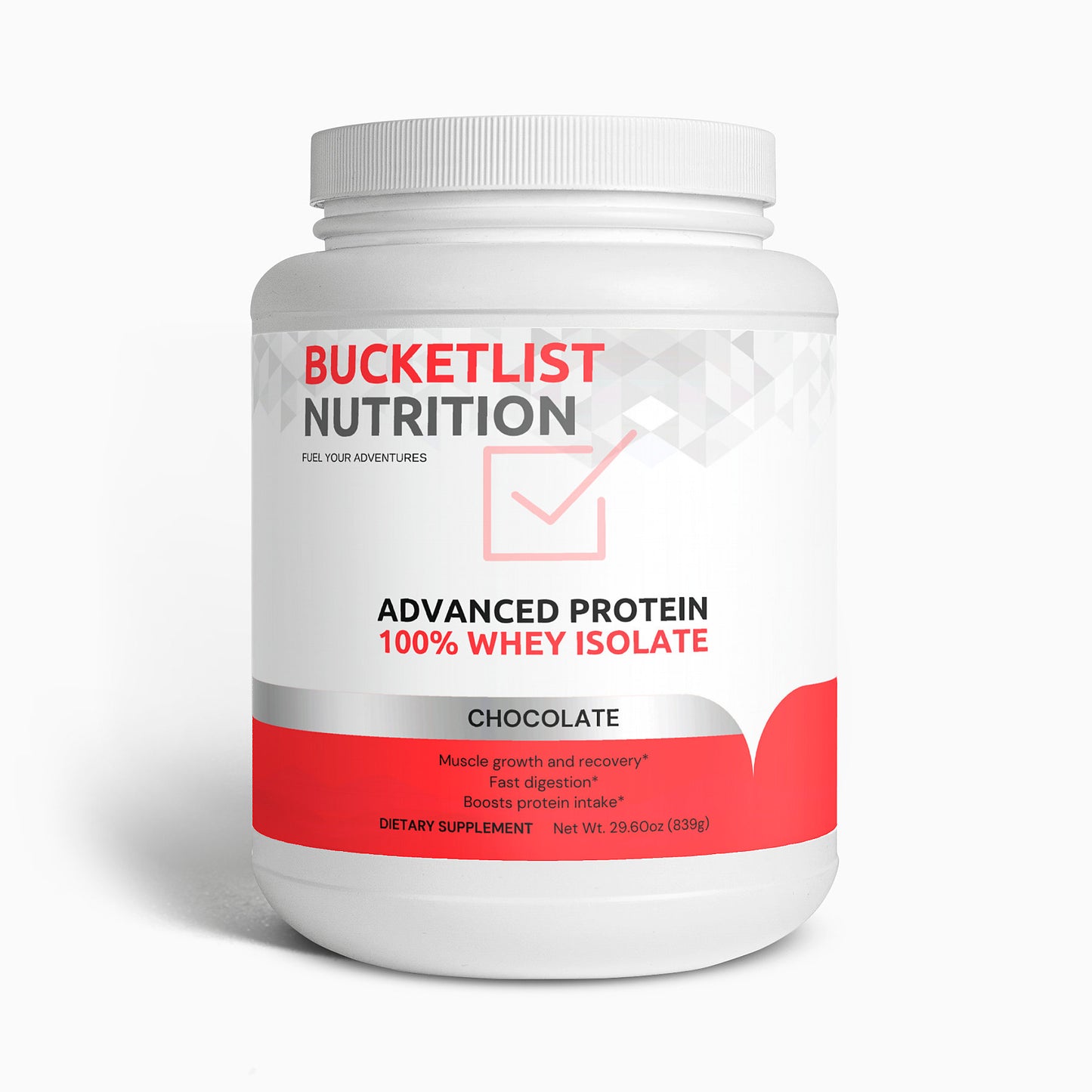 Advanced 100% Whey Protein Isolate (Chocolate)