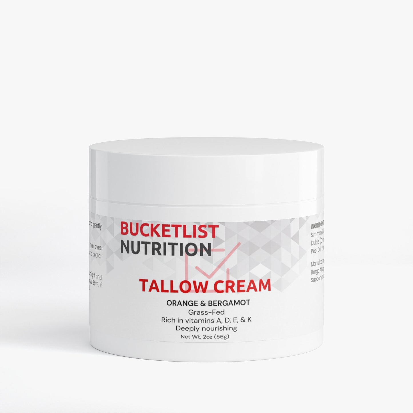 Tallow Cream Orange & Bergamot